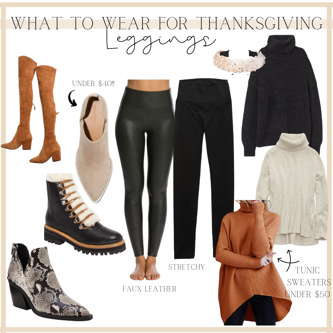 Plus Size Faux Leather Leggings Outfit Ideas - Part 1 - Alexa Webb